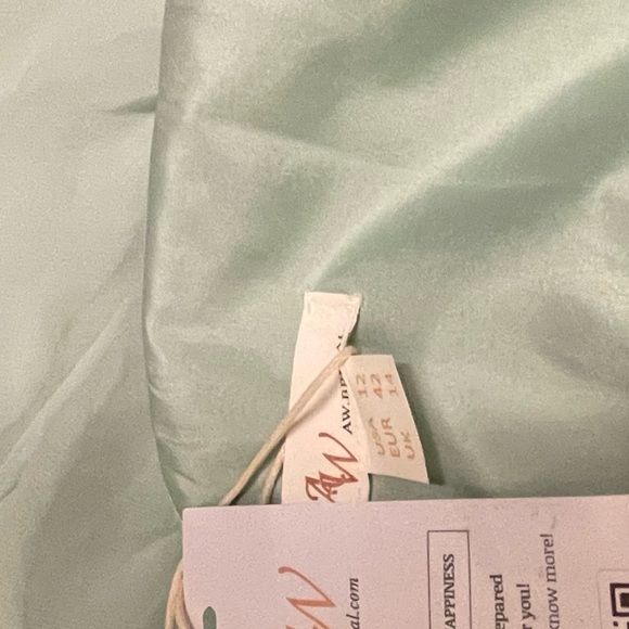 AW Kalei Bridesmaid Prom Formal Special Occasion Wedding Guest Dress, 12, Green - Picture 7 of 7